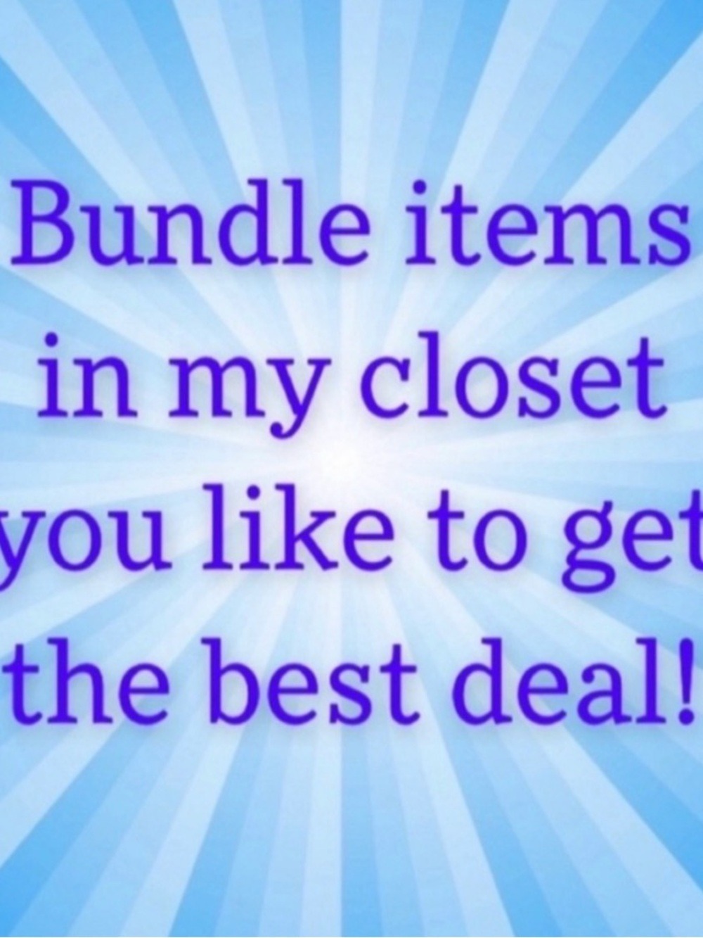 Bundle Items Promo Graphic - Blue and Purple
